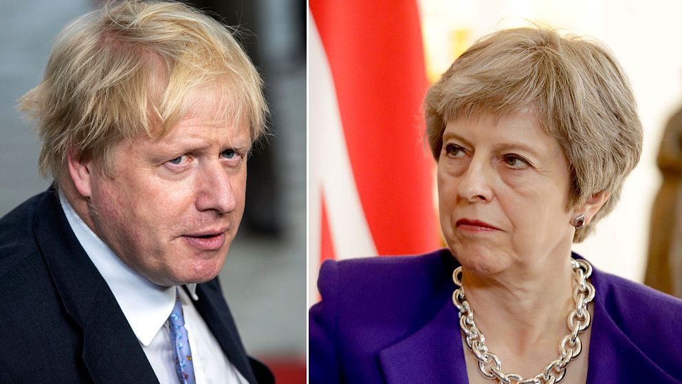 Boris Johnson och Theresa May