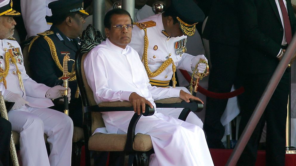 Sri Lankas president Maithripala Sirisen.