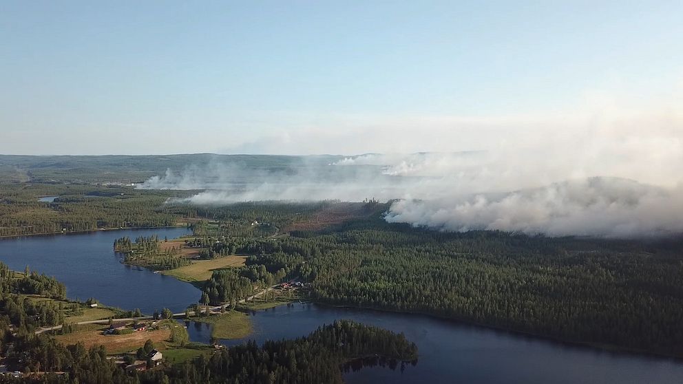 Drönarbild över Enskogen.