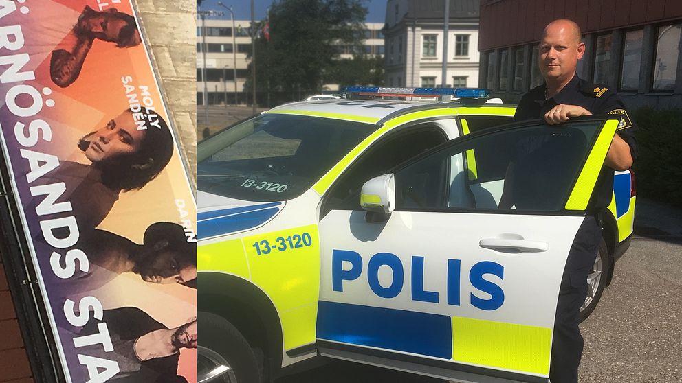 Andreas Dahlbom, polisen: vi kommer att prioritera åtgärder för att stoppa sexuella trakasserier under årets festival. Förra året kom mängder med anmälningar in i samband med Stadsfesten i Härnösand.