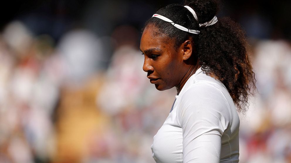 Serena Williams efter andraplatsen i Wimbledon.
