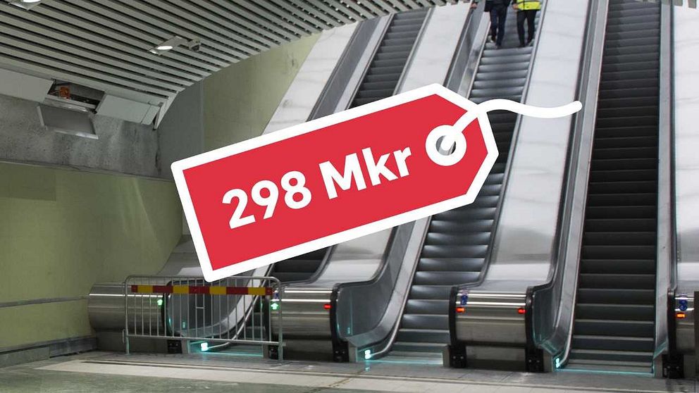 Så mycket extra kostar de nyinköpta rulltrapporna | SVT Nyheter