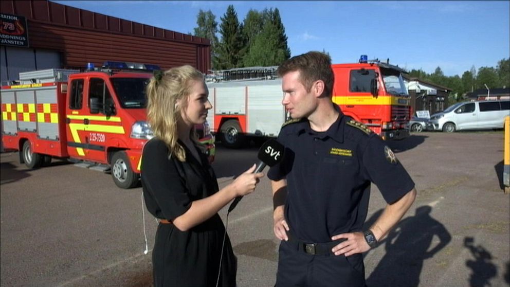 Johan Szymanski, räddningschef Mora Brandkår, om att räddningsinsatsen nu avslutas.