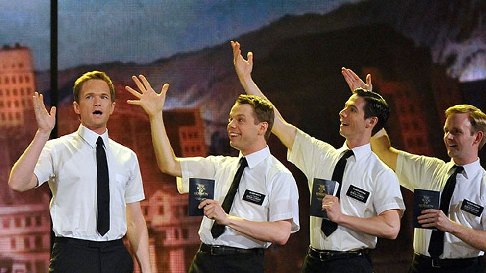 Scen ur ”Book of Mormon”.