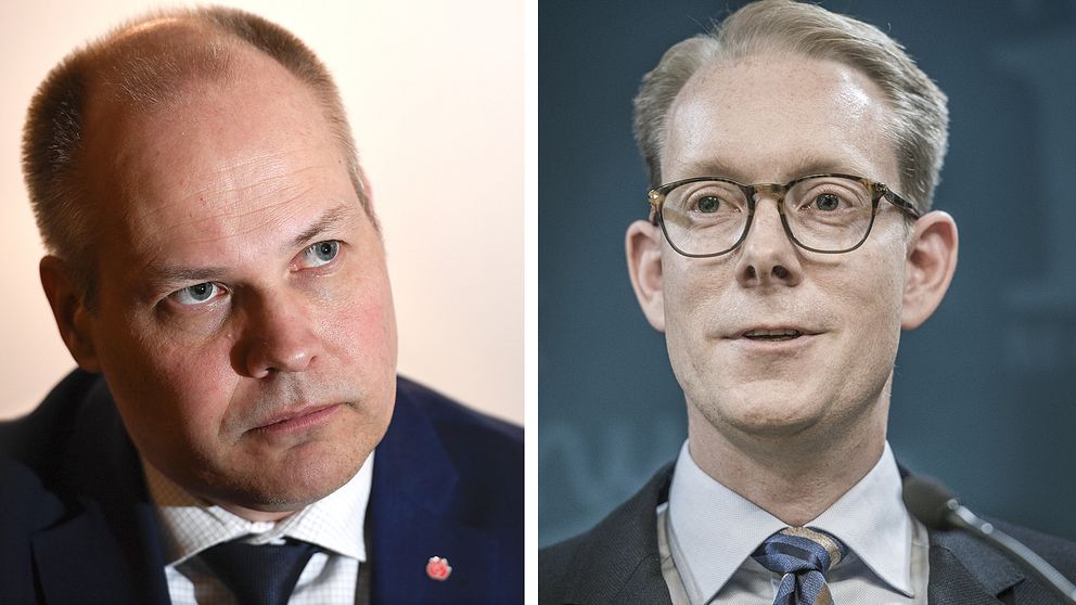 Morgan Johansson och Tobias Billström