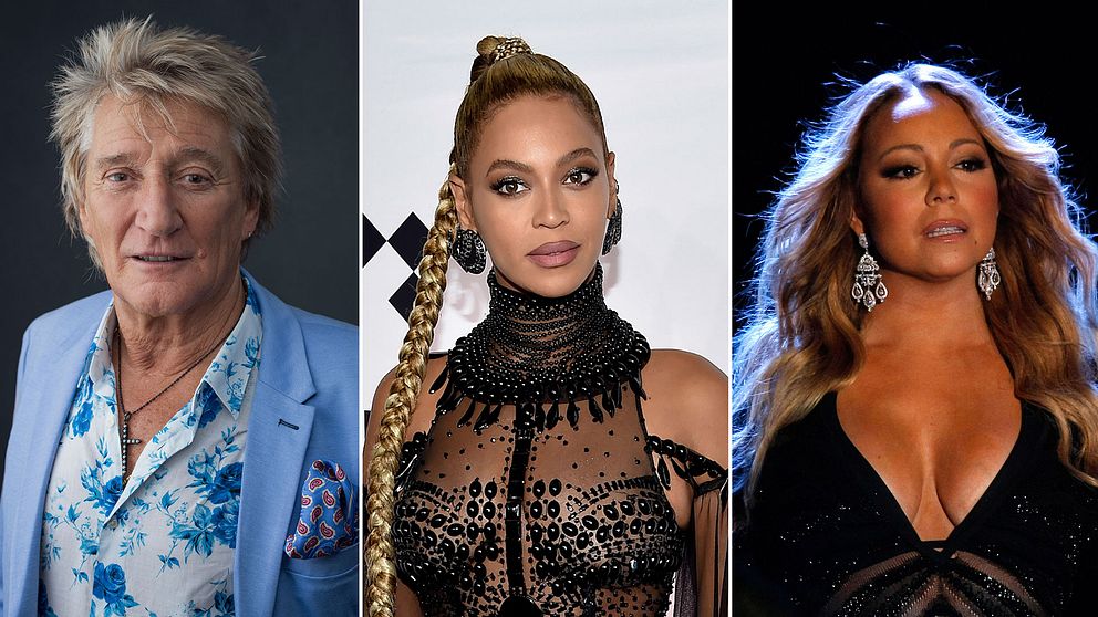 Rod Stewart, Beyoncé och Mariah Carey riktar lyckönskningar till Aretha Franklin, som vårdas i sitt hem i Detroit.