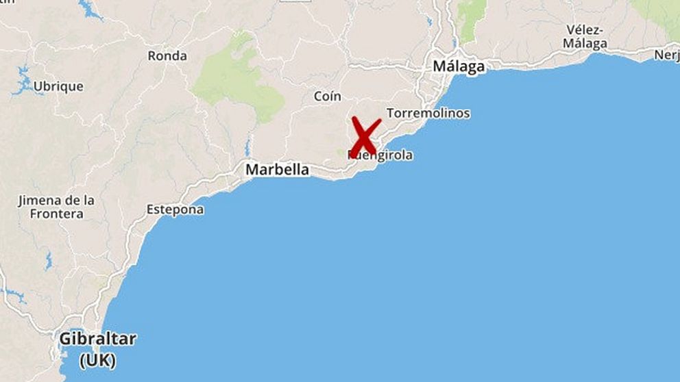 Mordet ska ha skett i staden Mijas utanför Malaga på spanska solkusten.