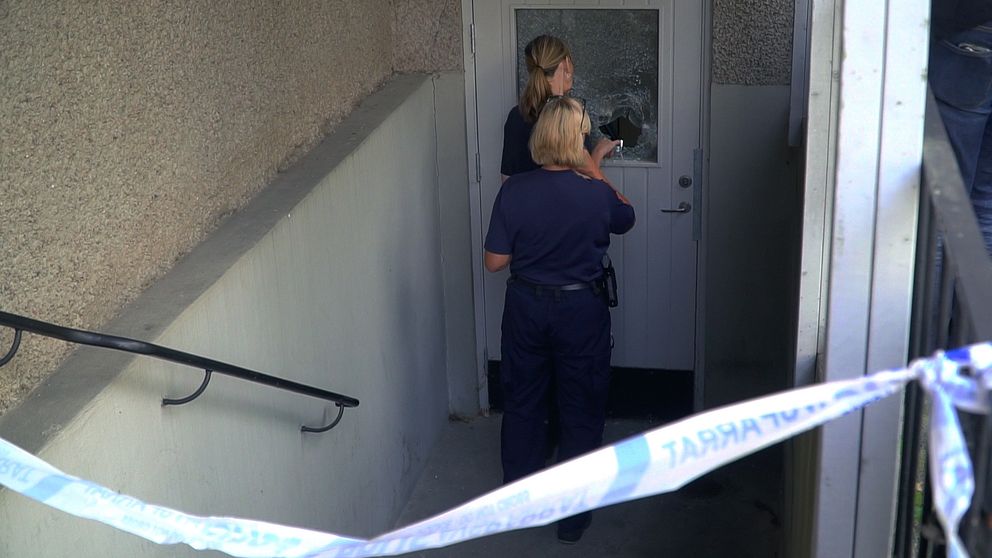 Brottsplatsundersökning i Hallstahammar
