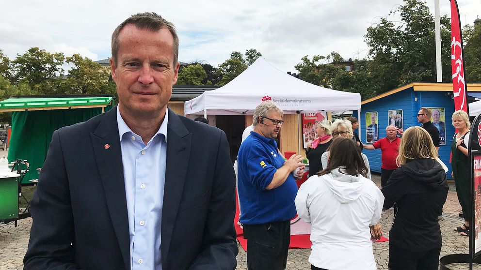 Anders Ygeman, socialdemokraternas gruppledare i riksdagen, var i Värmland idag