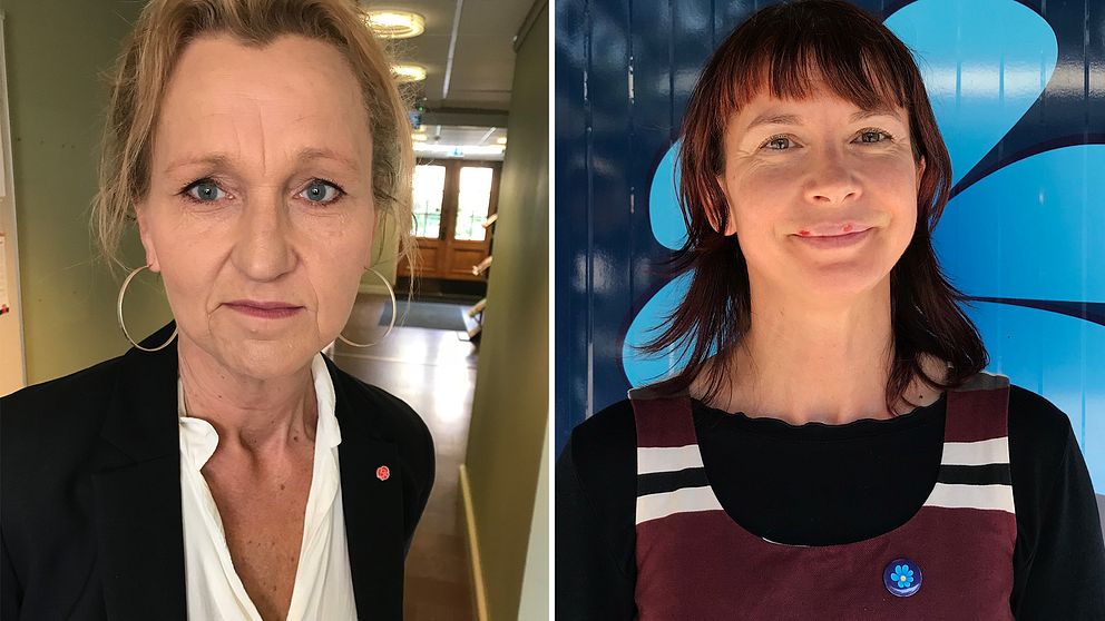 Boel Godner (S) och Beata Milewczyk (SD) i Södertälje.