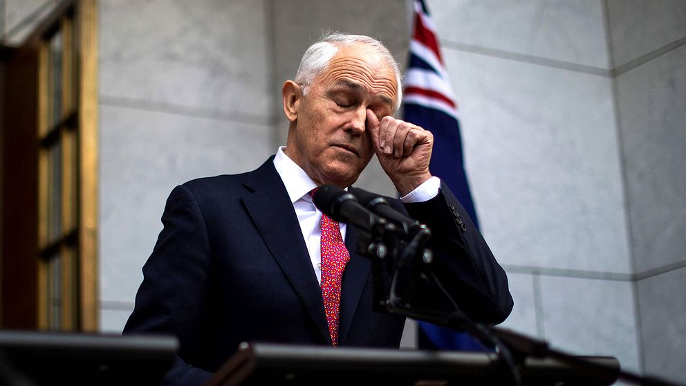 Malcolm Turnbull kliar sig i ögonvrån