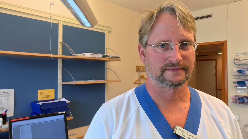 Jonas Lindeberg, läkare och toppkandidat i landstingspartiet Vård för pengarna