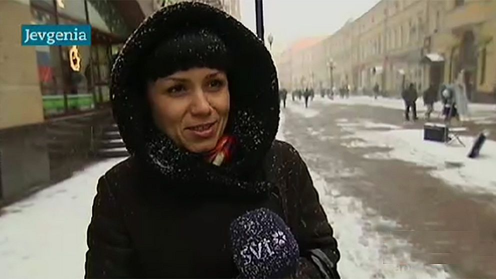 Jevgenia, en av de Moskvabor som sluter upp bakom Putin