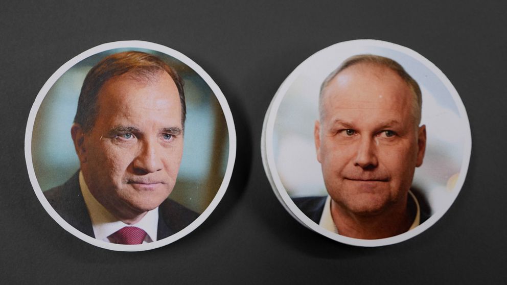 porträtt stefan löfven och jonas sjöstedt