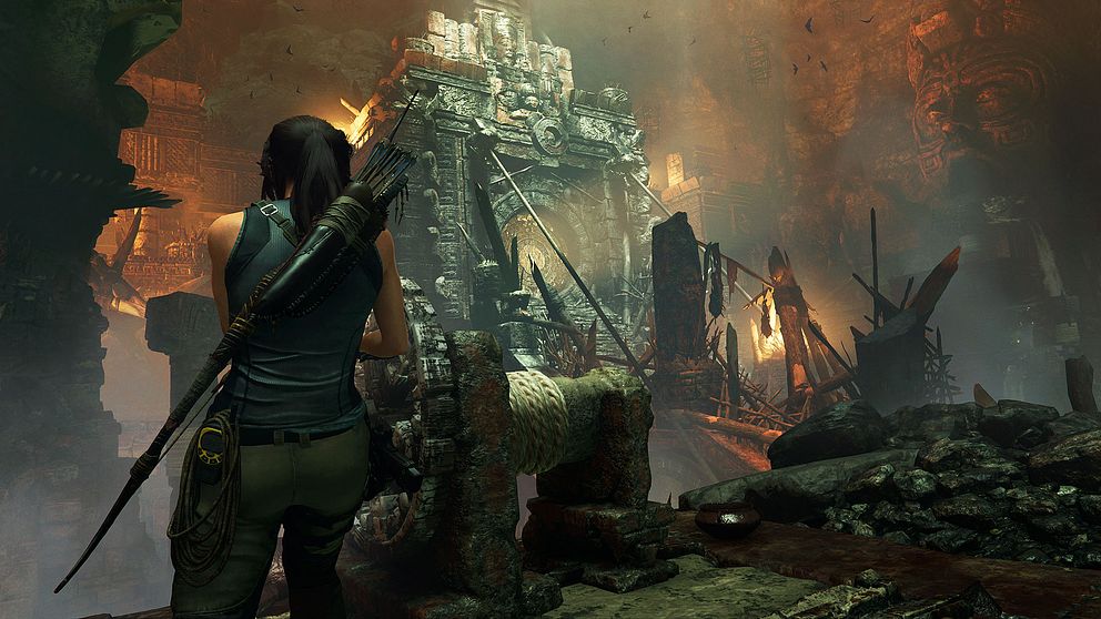 Spelaren kan lägga otaliga timmar i Shadow of the Tomb Raider på att utforska förfallna ruiner och tempel.