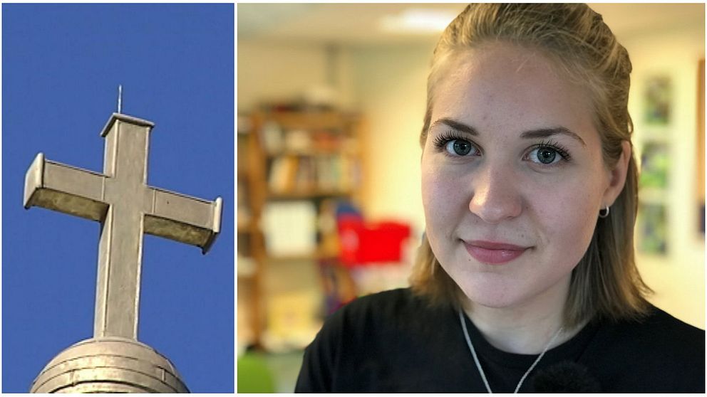 19-åriga Karin Borg från Huskvarna som har praktik i Norrahammars församling.