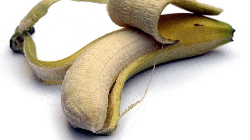 En skalad banan.