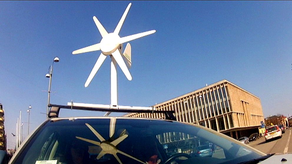 Med ett litet vindkraftverk på taket får man in direktverkande el