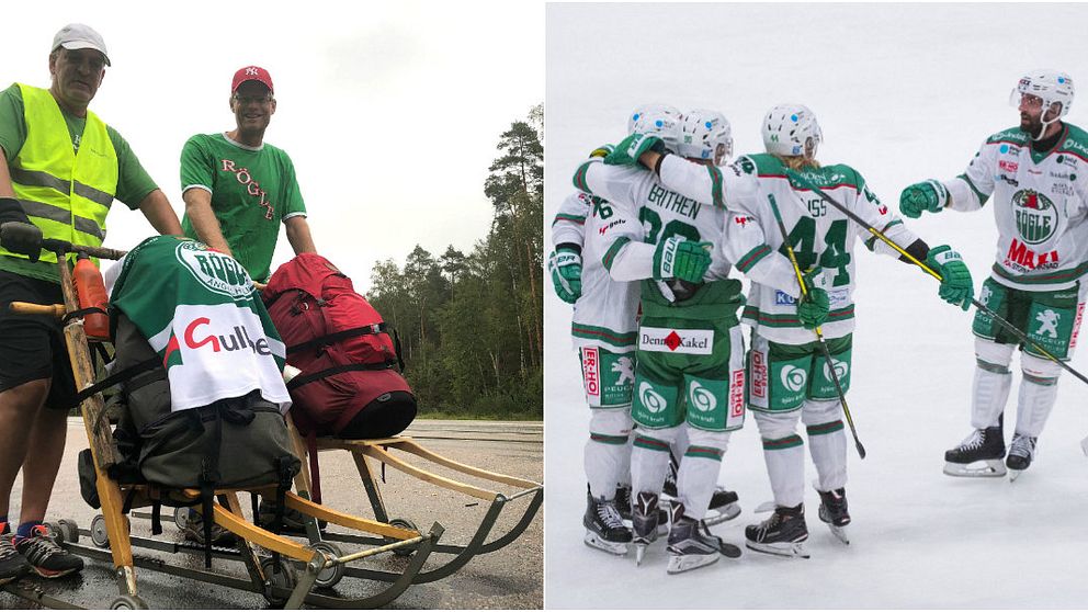 Mikael Glimsjö och Per-Wilhelm Siwertsson har sparkat sig från Alvesta till Ängelholm för Rögles hemmapremiär.