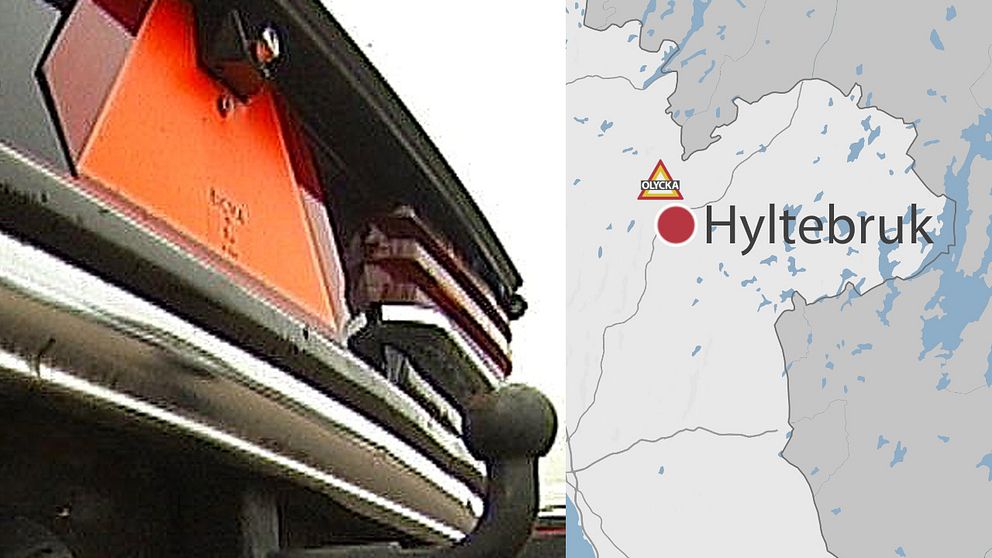 EPA-traktor och olyckakarta i Hylte kommun.