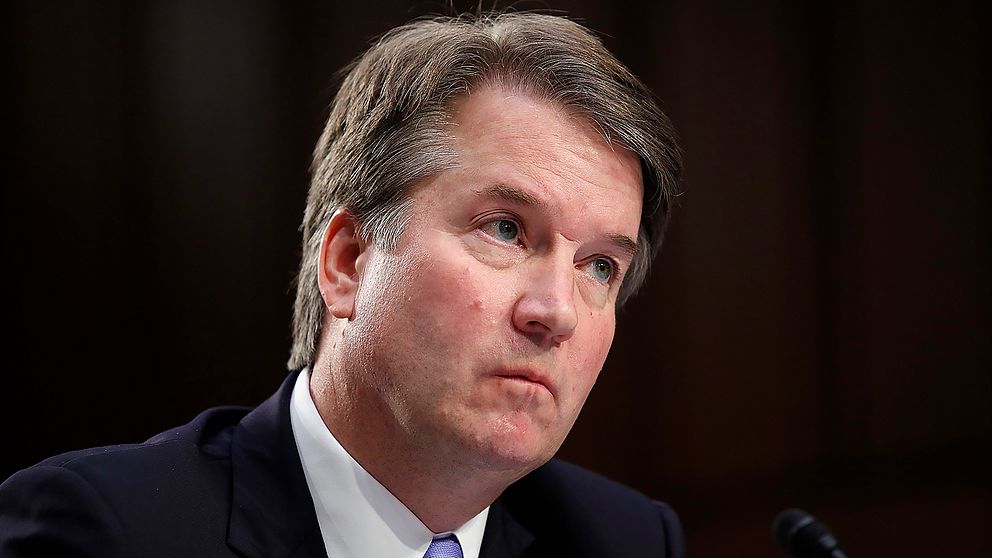 Brett Kavanaugh vittnar inför senatens justitieutskott 6 september 2018.