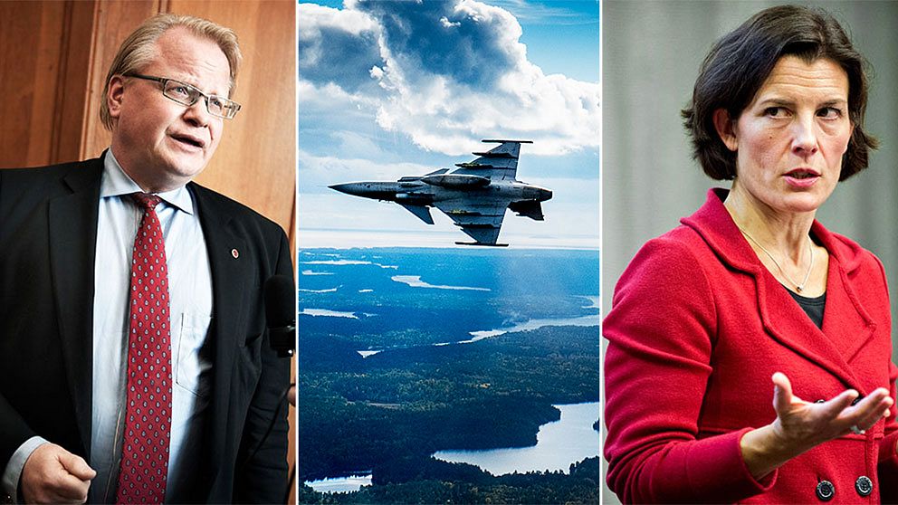 Peter Hultqvist (S) reagerar kraftigt på SVT:s avslöjande om att försvarsministern vill storsatsa på det svenska flygvapnet.