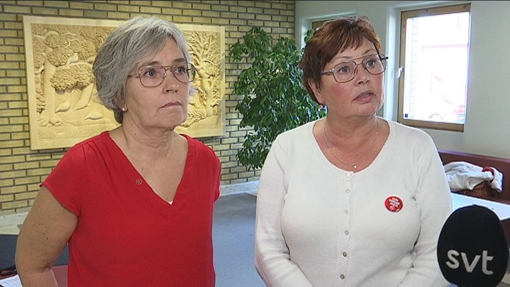 Vänsterpartisten Jeanette Wäppling och socialdemokraten Birgitta Larsson