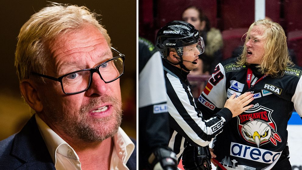 Malmös sportchef Patrik Sylvegård (vänster) och forwarden Marcus Sylvegård (höger).