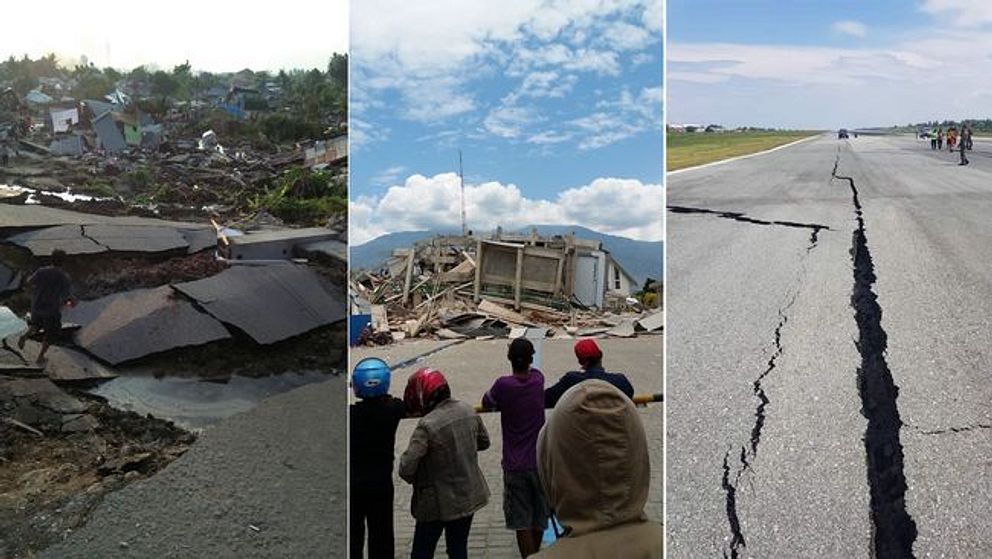 Drygt 830 döda efter skalv och tsunami