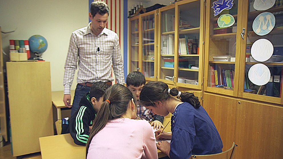 Matteundervisning på Stålhamraskolan i Södertälje.