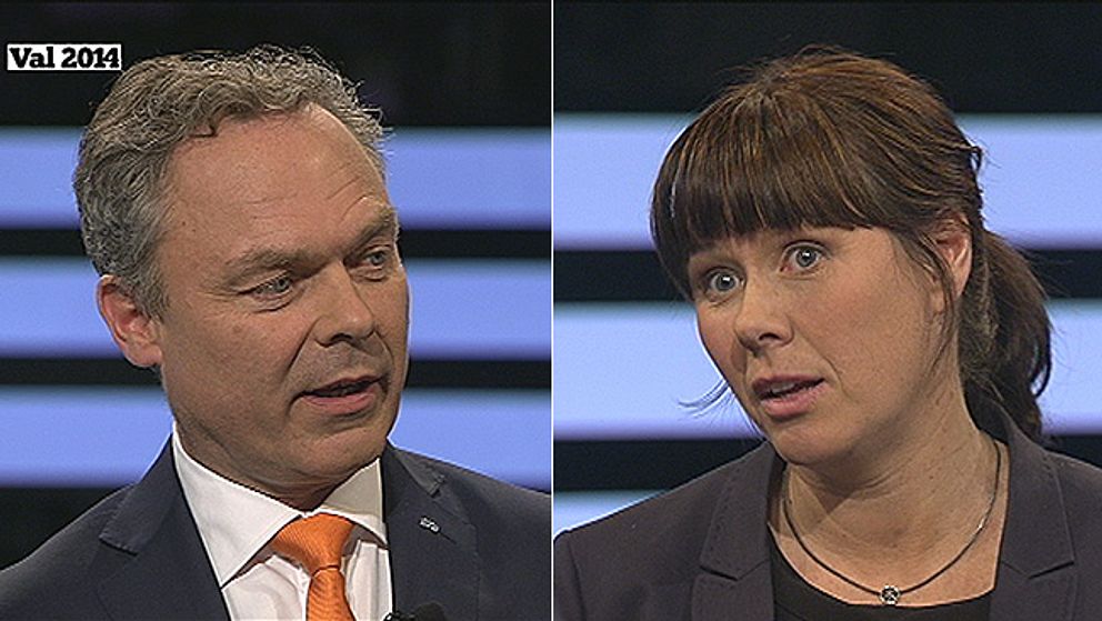 Jan Björklund och Åsa Romson i Agenda