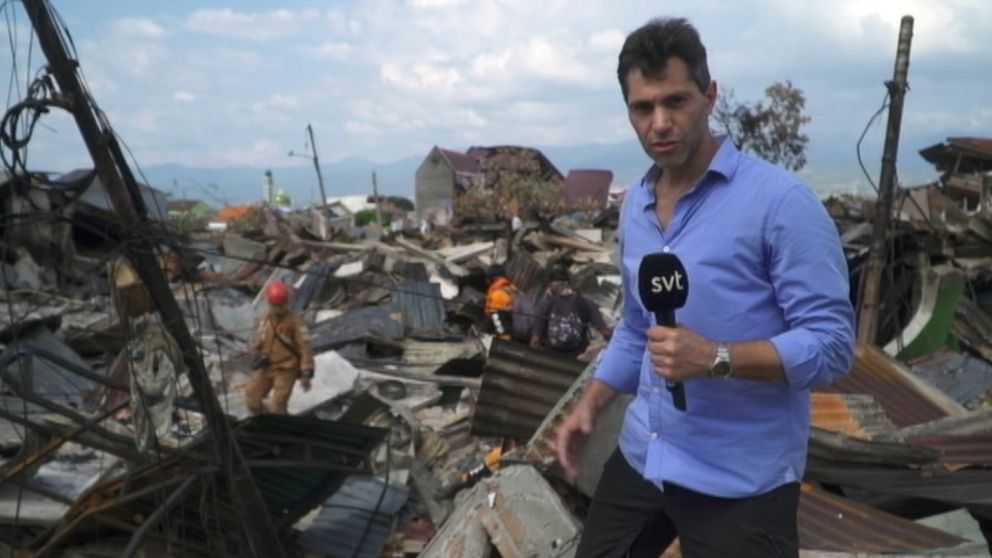 SVT:s utsända i Palu, Indonesien, där tusentals människor drabbats av de senaste dagarnas naturkatastrofer.