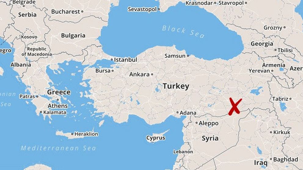Karta över Turkiet