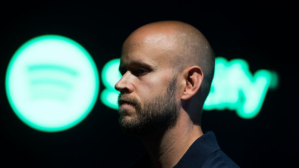 Spotifys grundare Daniel Ek på det nya huvudkontoret i Stockholm