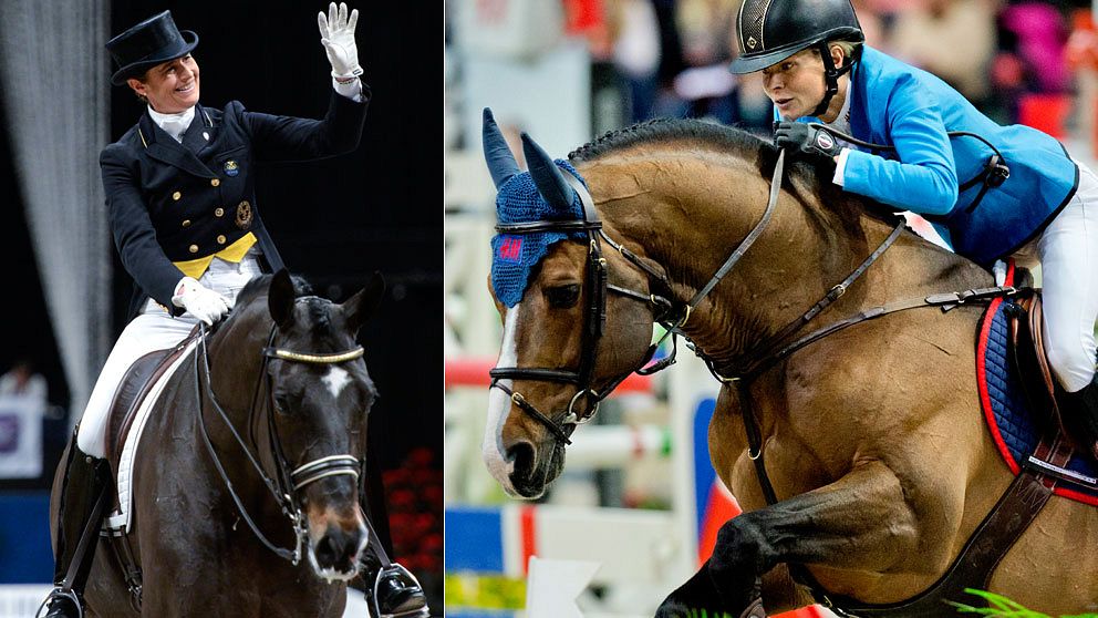 Supersvenskorna Tinne Vilhelmson Silfvén på hästen Don Auriello (dressyr) och Malin Baryard Johnsson på hästen Tornesch (hoppning) tävlar i VC-finalerna i Lyon i helgen.