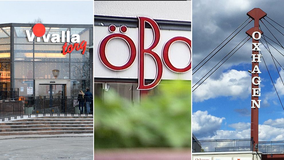 Vivalla Centrum, Öbo och Oxhagen centrum.
