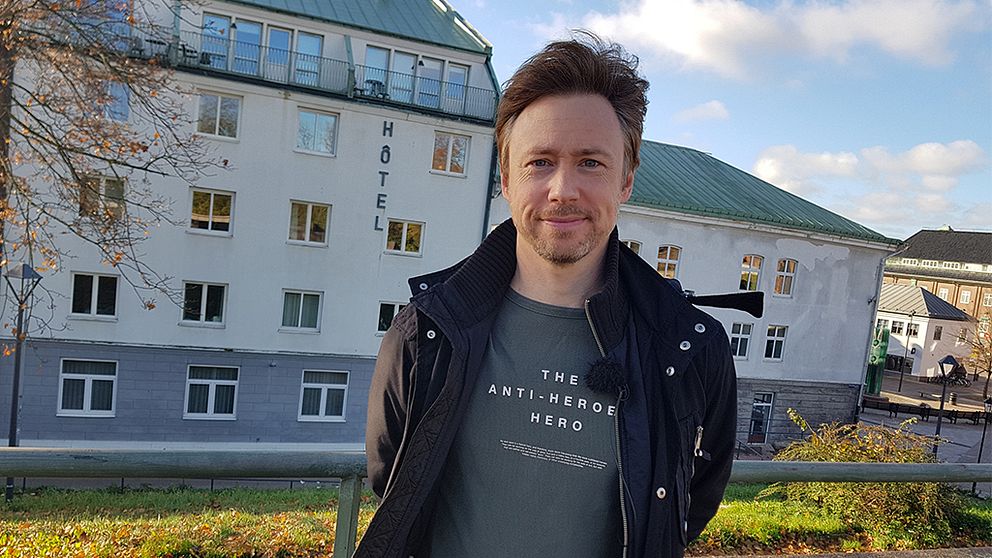 Tobias Persson besöker Halmstad, där han spenderade tre år i gymnasiet.