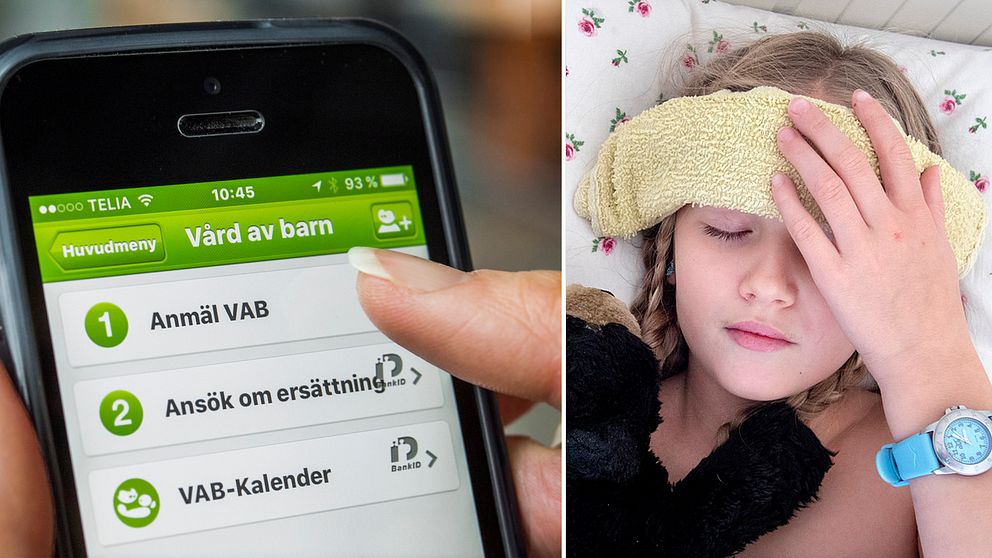 En telefon och ett sjukt barn.