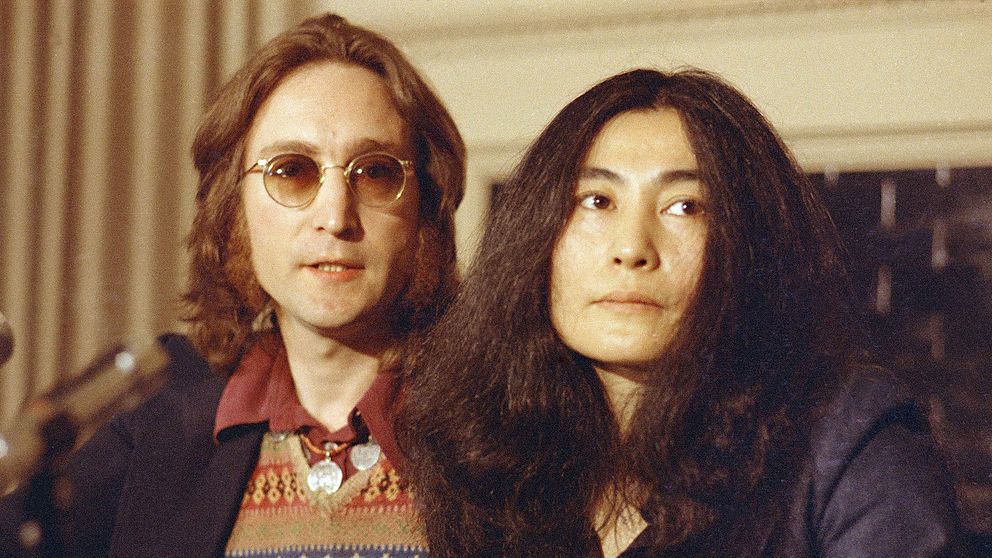 John Lennon och Yoko Ono tillsammans i New York 1973.