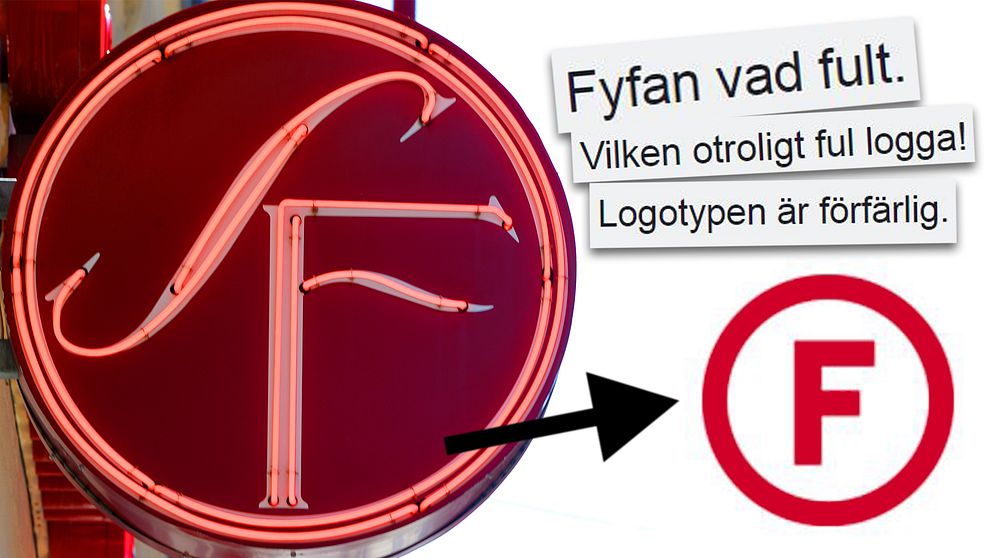 Logotypbytet välkomnades inte med öppna armar.