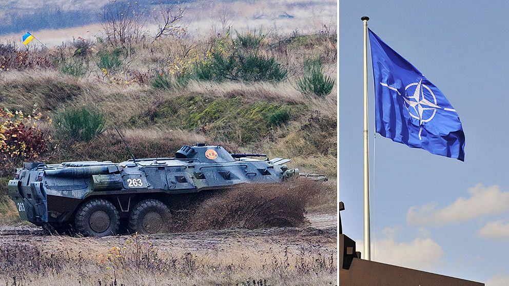 Ett militärfordon under en Nato-övning i Polen 2013. USA och Nato ska skicka marktrupper till området på grund av oron i Ukraina.