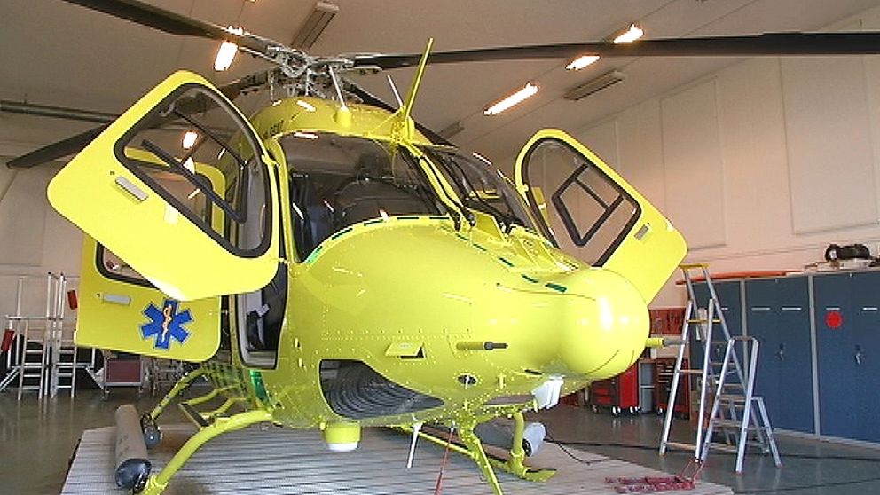 Gotlands nya ambulanshelikopter räddningshelikopter region gotland