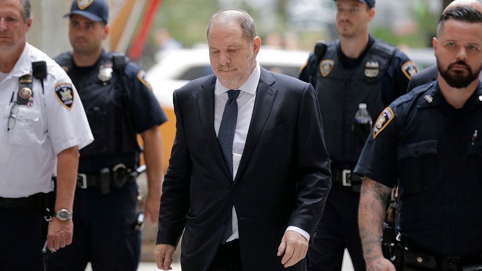 Harvey Weinstein anländer till rätten i början av oktober i år.