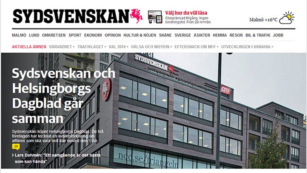 sydsvenskan sajt