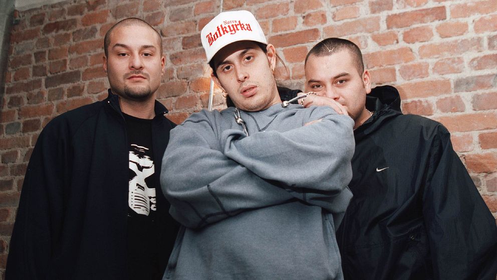 Christian Salazar Campos, Douglas León och Hugo Salazar Campos i The Latin Kings år 2000.