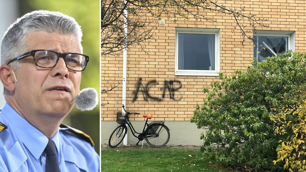 Anders Thornberg, rikspolischef och husfasad medklotter ACAB