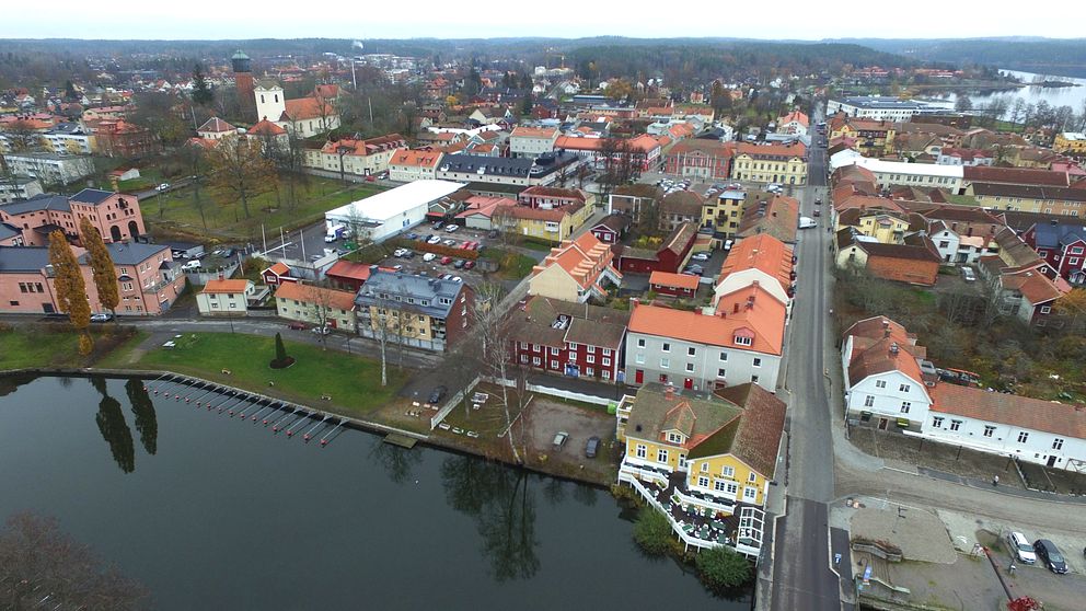 Flygbild över Askersund