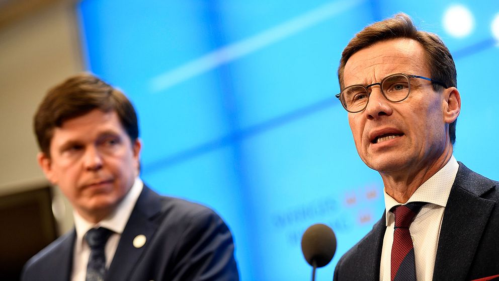 Ulf Kristersson (M) gav det väntade beskedet att han vill regera tillsammans med Kristdemokraterna