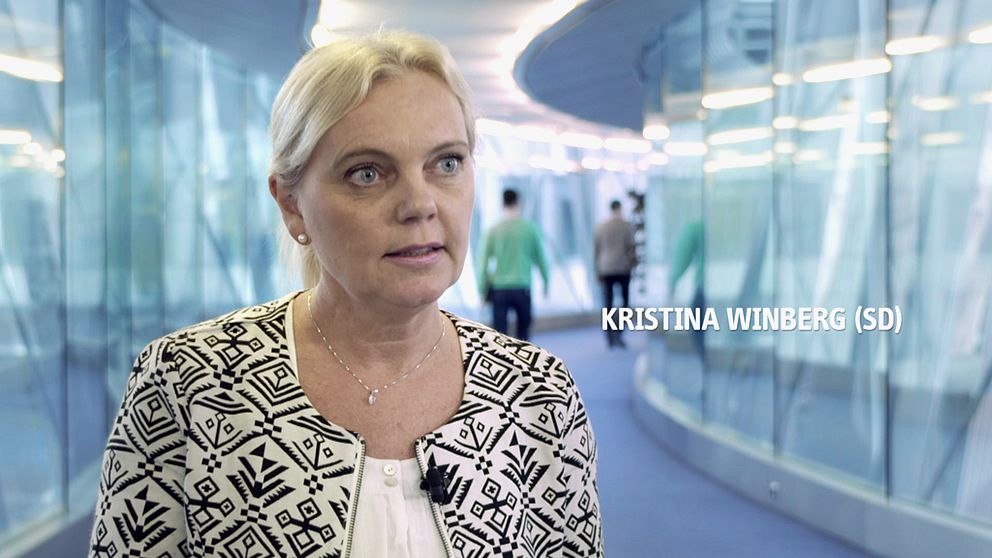 Sverigedemokraternas EU-kandidat Kristina Winberg.