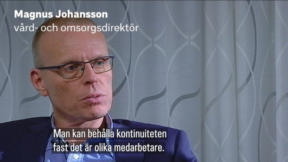 Porträttbild på Magnus Johansson. Texten: ”Man kan behålla kontinuiteten fast det är olika medarbetare.”
